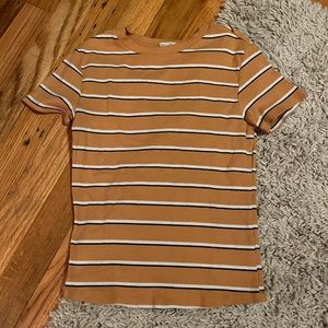 Striped ribbed t-shirt!